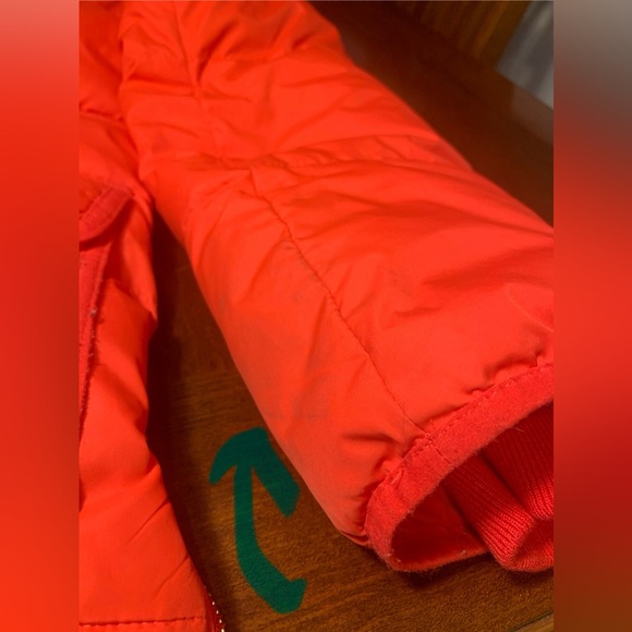 J. Crew Women's Orange Puffer Jacket, Medium - Picture 6 of 9